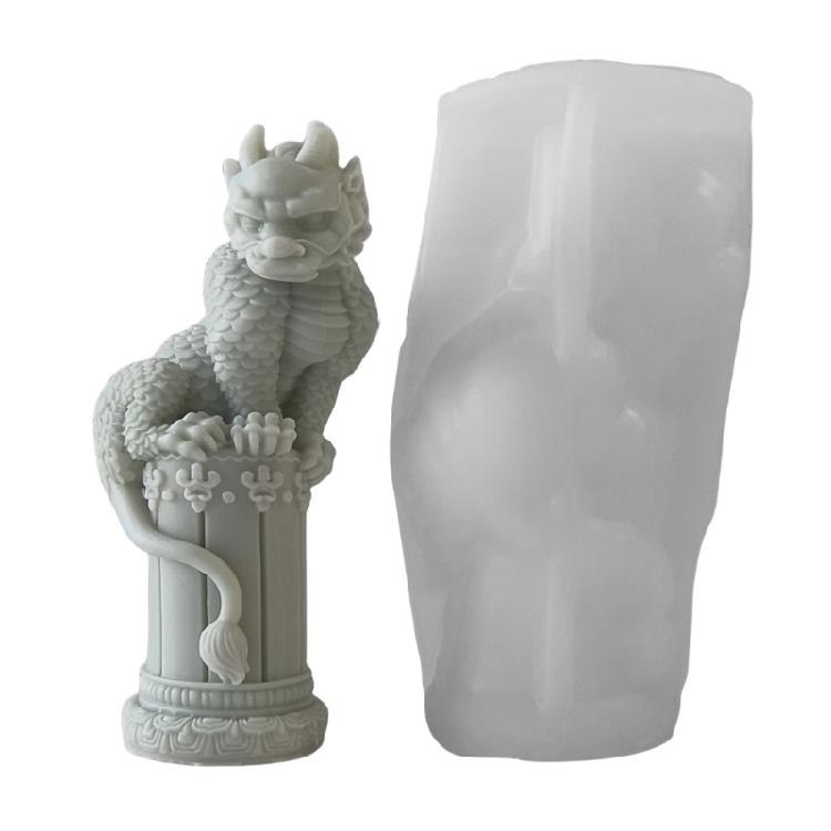 Creative Ornament Moulds Soap Moulds Animal Lion Shaped Candle Mold Epoxy Resin Candle Molds Suitable for Candle Soap