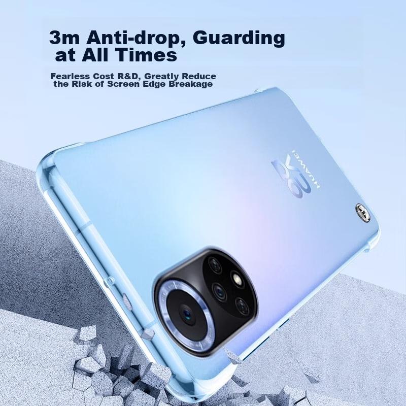 Hard to YellowingCase for Huawei Nova 9, Ultra-Thin Fully Transparent Borderless Hard, Shockproof Simple Design for Women And Me