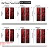 2pcs   Minimalist Curtains 2D plane printing Red Rose & Heart Durable Polyester (without rod) Decorations Inside Use for Bedroom