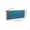 Copper Tube Aluminum Fin Evaporator Refrigerator Condenser Coil Finned Heat Exchanger for