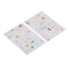 2PCS Decorative Stickers Cute Cartoon Self Adhesive Sticker Colorful PVC Sticker for DIY Album
