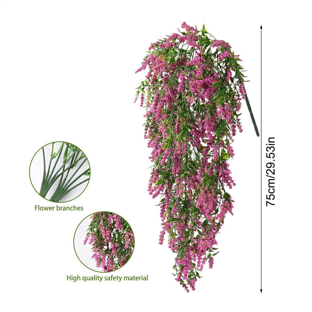 

2 шт. Искусственная Гирлянда из Лозы Растения Искусственные Подвесные Цветы для Свадьбы Сада Дома Кашпо для Окна Украшение Сада Внутреннего Двора Стены