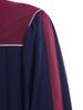 Womens Choir Performance Gown Color Block V Neck Puff Sleeves Split Front Zipper Design Flowy Stage Costume for Worship Events