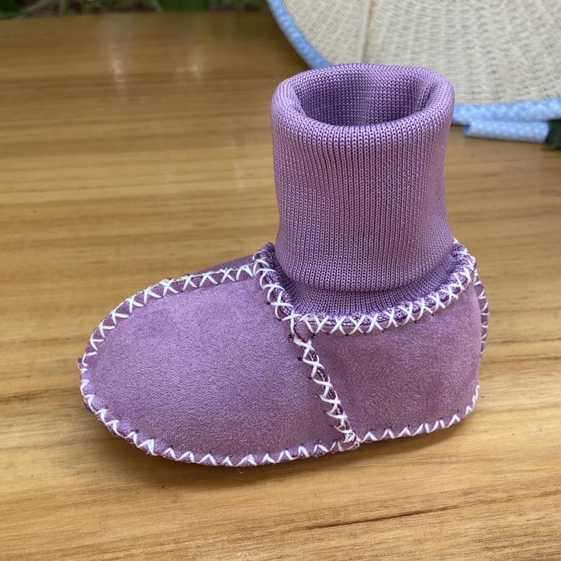 

Уютная детская обувь для малышей с мягкой нескользящей подошвой, 0-12 месяцев, подкладка из бархатного меха, унисекс для мальчиков и девочек S (Inner length 11cm)