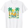 Garfield Chillin' At the Beach Summertime Cartoon Cat T-Shirt