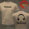 Technics Headphone Print T Shirts Unisex Disco Dj Party House Detroid Harajuku Fashion T Shirt Oversized Tshirt Trendy Dj Tee Tops