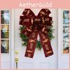 Beautifully Designed Christmas Wall Hangings With Artistic Fabric Bows For Decor