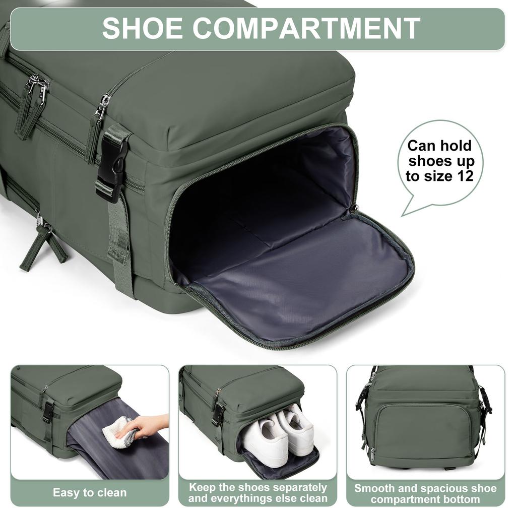 Ryanair Cabin Bags 40x20x25 Underseat Travel Backpack Cabin Bag Hand Luggage Carry On Backpacks Casual Daypack Shoes Compartment