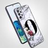 Letters Flower English Marble Phone Case For Samsung A17 A07 A55 A35 A25 A15 A05 A33 A31 A23 A21s A13 A41 A73 A53 A51 A71 Cover