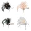 Zircon Tassel Masquerade Hair Band Exquisite Bridal Headdress Feather Headband  Stage Performance