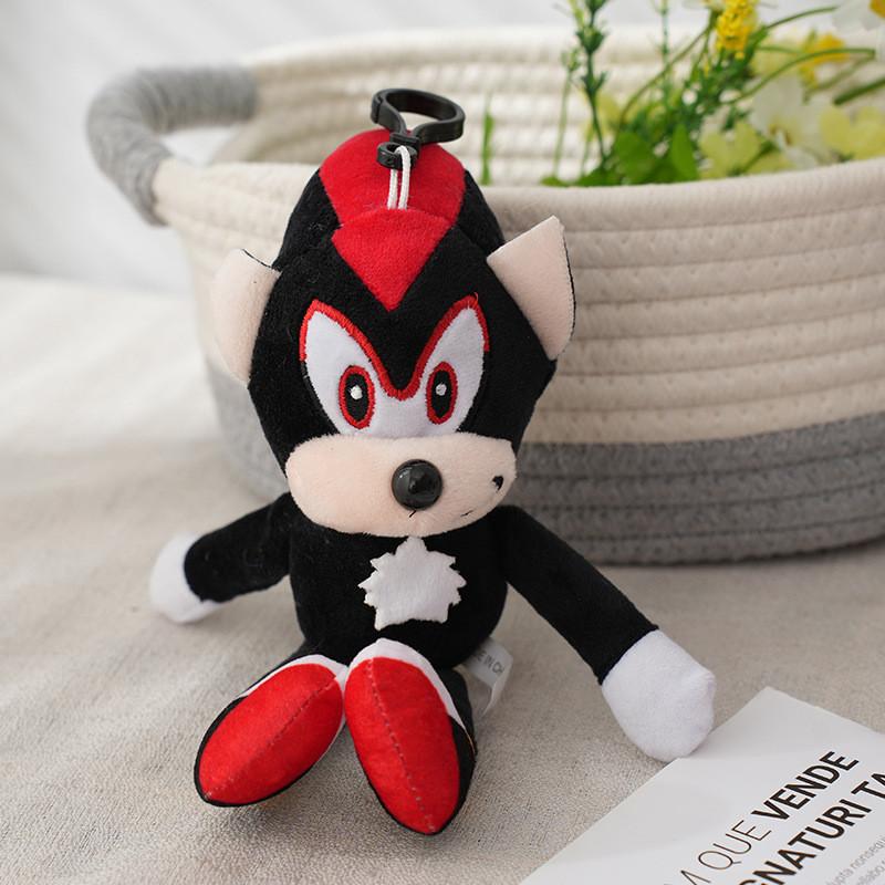 Adorable Plush Toy Keychain With Sonic The Hedgehog Pendant In Various Colors