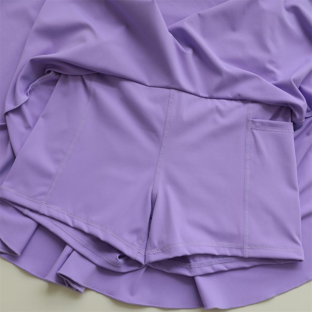 Women's High Waist Pleated Tennis Skirt with Built-in Shorts - Quick-Dry Fitness, Running, Yoga Mini Skirt