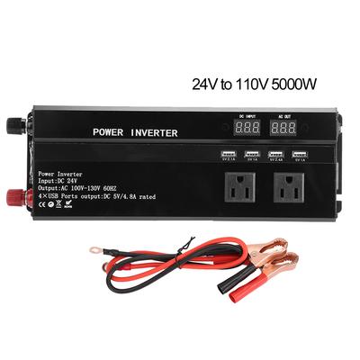 Onduleur de tension solaire pour voiture 12V/24V Noir Haute puissance 3000W/4000W/5000W