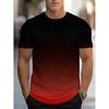 Men Fashion Short Sleeve 3d Print T Shirt Round Neck Summer Plus Size Tees