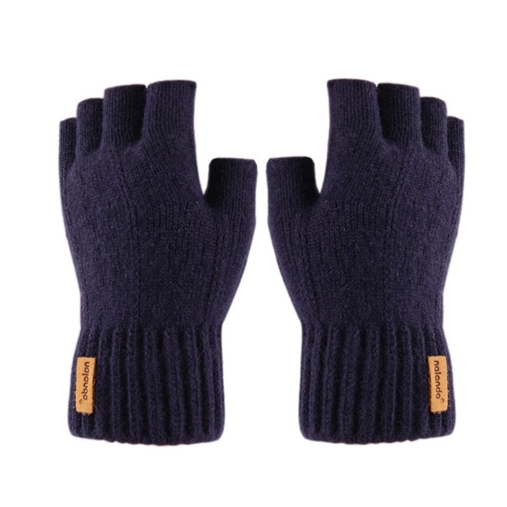 Winter Warm Fingerless Gloves Thicken Touchscreen Gloves New Knitted Gloves  For Men Women Gifts
