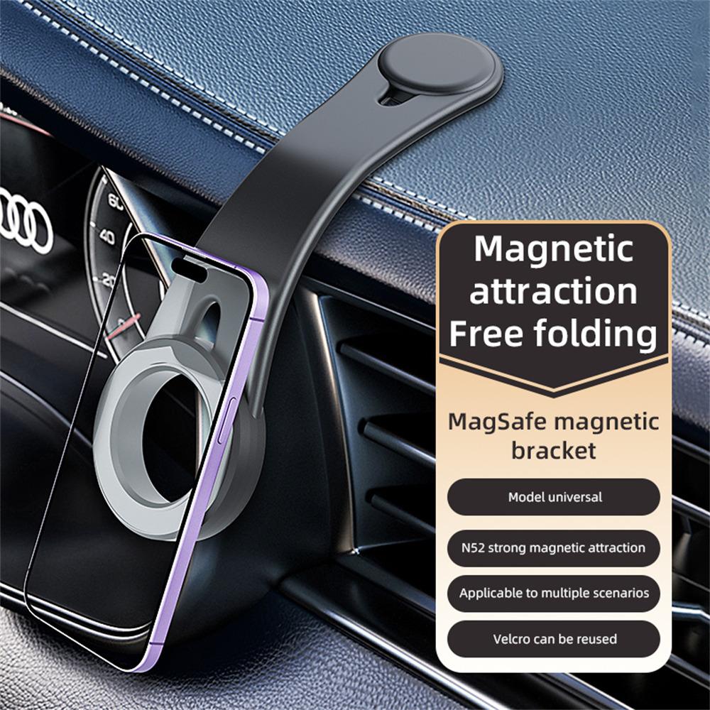 D1 Magnetic Flexible Aluminum Car Navigation Phone Holder Bendable Dashboard Cellphone Stand