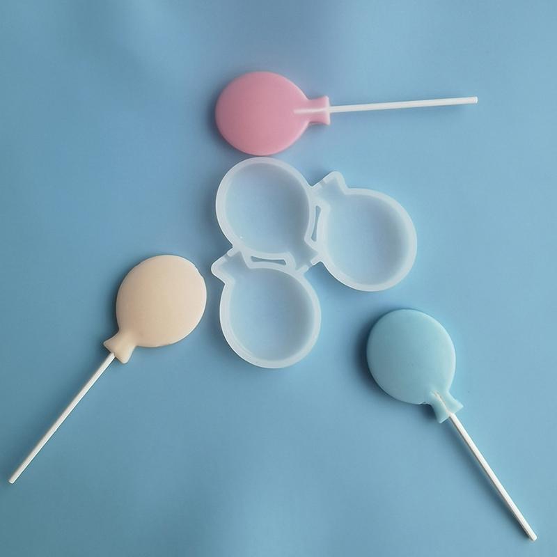 Balloon Drop Glue Lollipop Silicone Mould Diy Handmade Chocolate Candy Mold Sugarcraft Cake Decorating Tools Bakeware