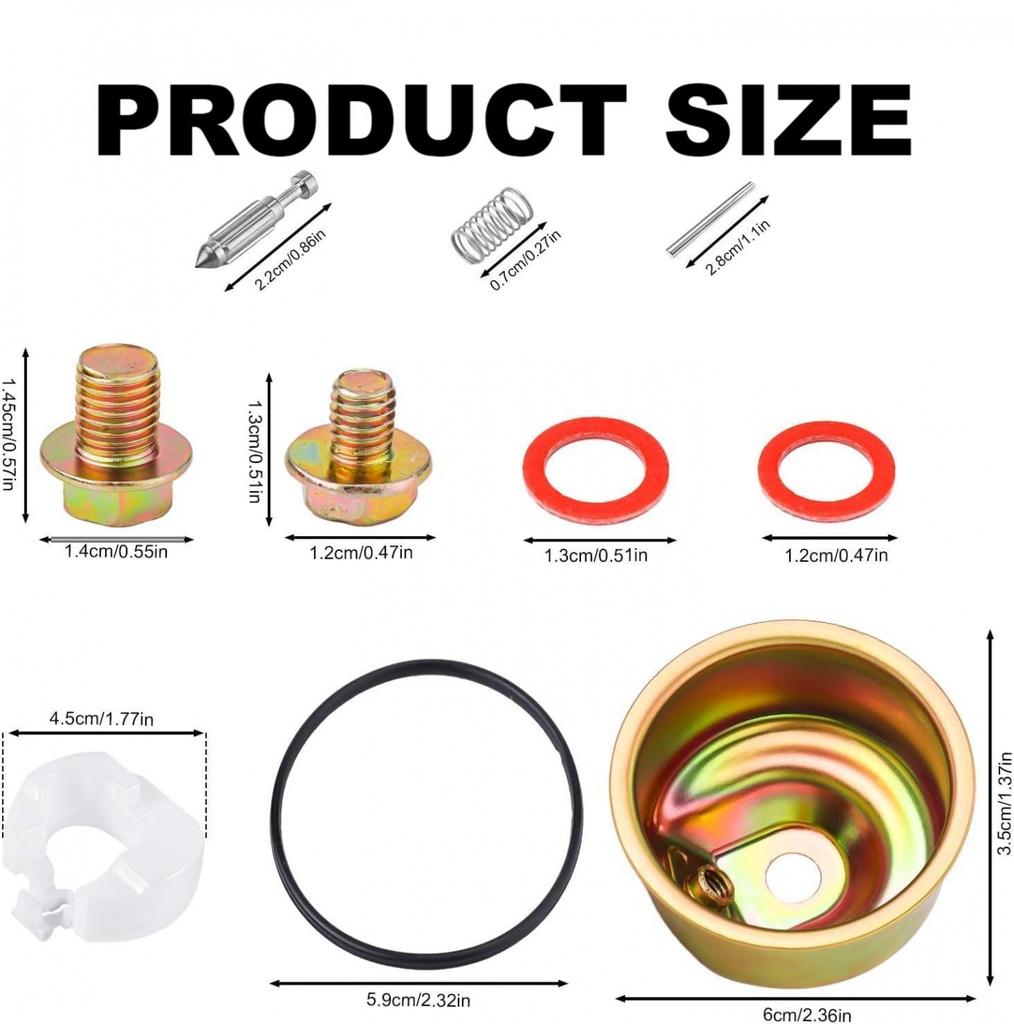 All In One Carburetor Float Bowl Chamber Kit For Outdoor Machinery Repair New
