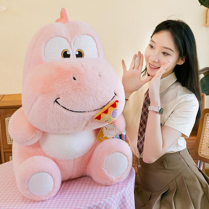 Cartoon Pizza Dinosaur Plush Toy Boy Birthday Gift Cart Pillow Ring Exchange Gift