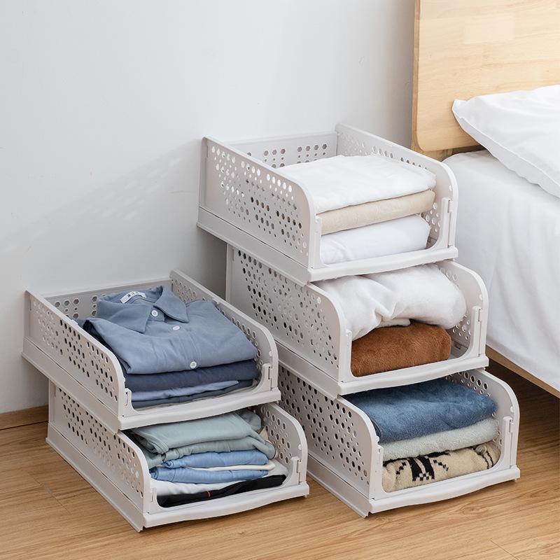 Layered Wardrobe Storage Box: Drawer-Style Clothes Organizer for Dorms