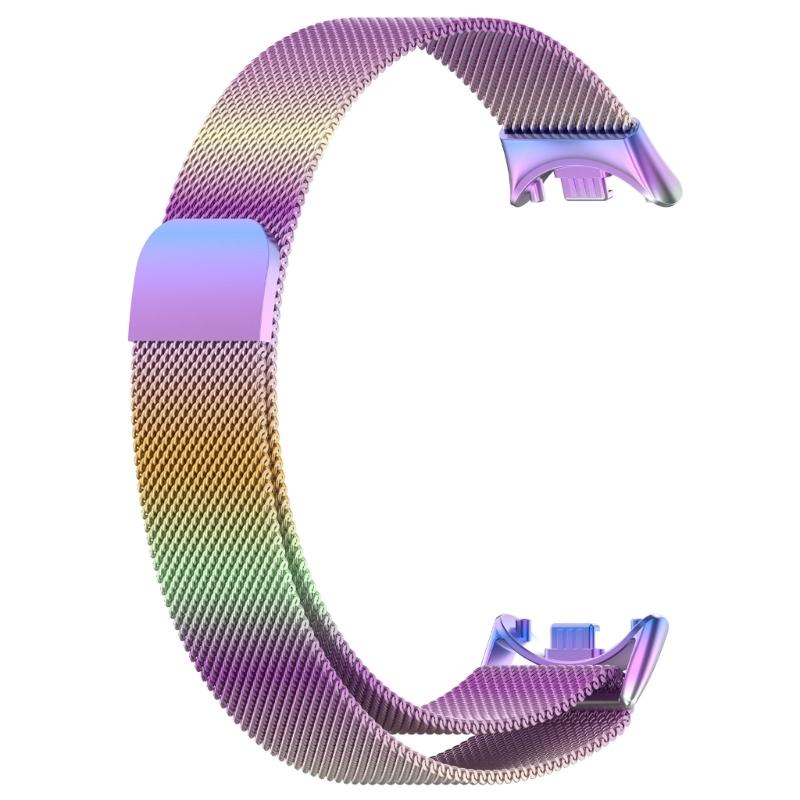 Suitable for Mi-Band 8 Smartwatch Adjustable-Band Strap Stainless Steel Wristband Bracelet Wear-resistance Milanese-Loop