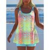 Women's Swimwear Tankini 2 Piece Swimsuit Leopard Print Vacation Bathing Suits