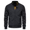 New Autumn Solid Color Baseball Jacket Men Casual Stand Collar Fashion Quality Slim Fit Bomber Jackets For Men