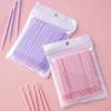 50/100PCS Ultra-fine eyeliner makeup remover cotton swab, cosmetic cotton swab, eyelash makeup remover, and eyelash cleaning sti