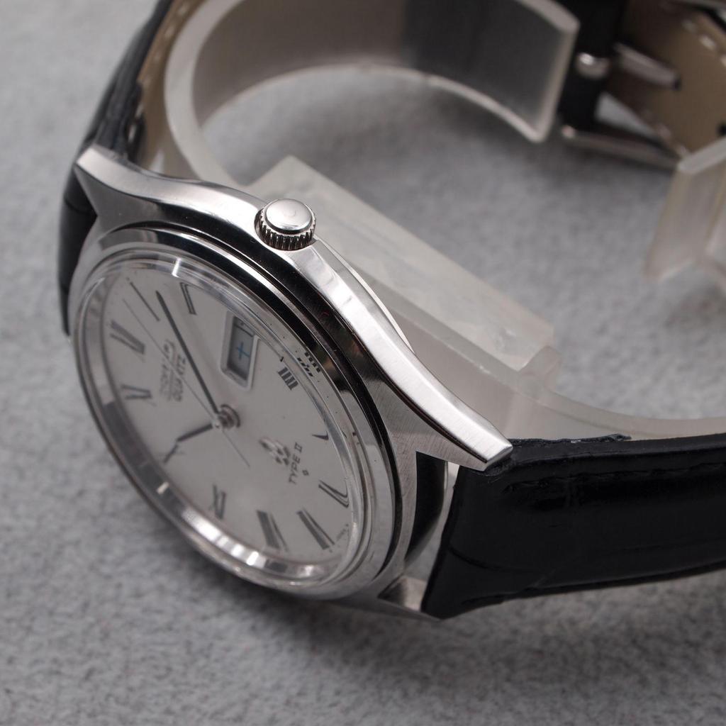 Used Overhauled SEIKO Type 2 Roman Sunburst 7546 Vintage Quartz