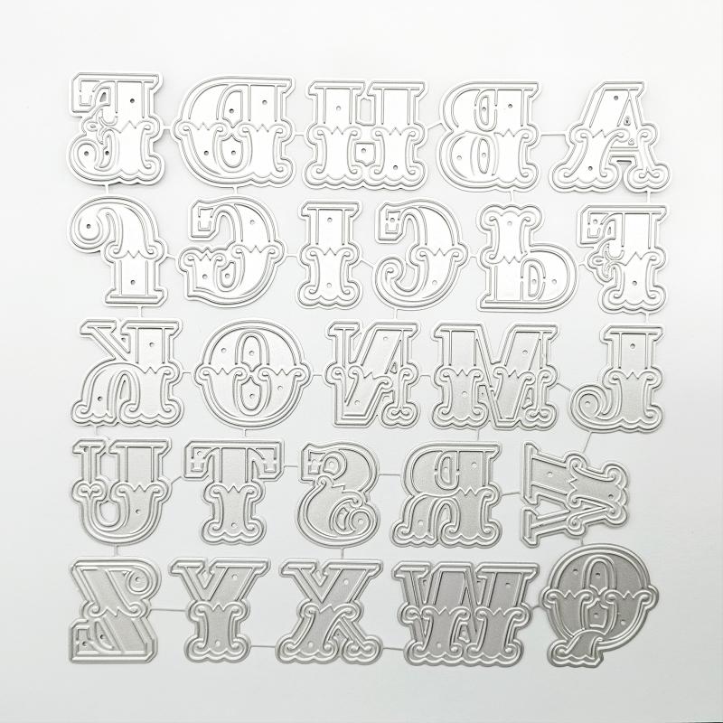 Alphabet Metal Cutting Dies Handmade Crafts DIY Scrapbooking Embossing Supplies for Children Kids Girls Boys
