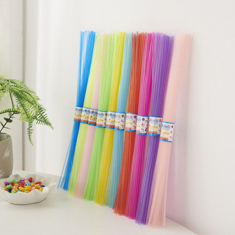 Pentagon Folded Star Tube - Lucky Star Straw Material Wishing Bottle Gift for Students