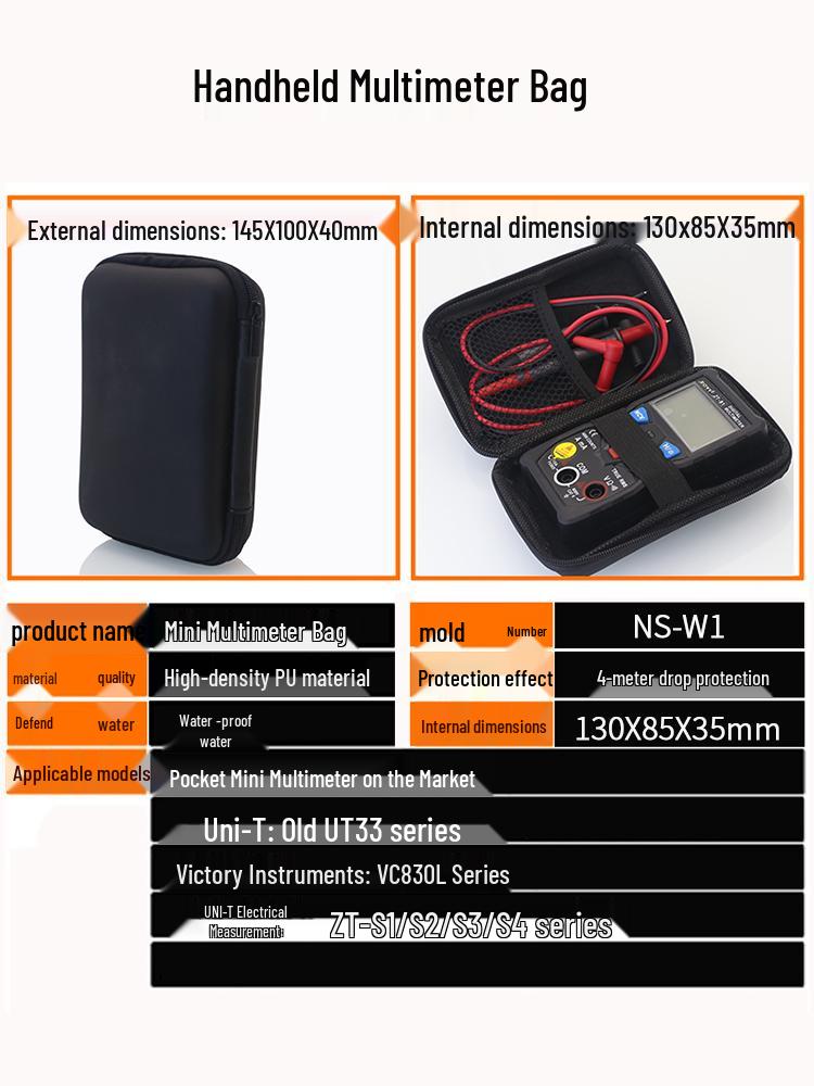 Universal Portable Multimeter Instrument Toolkit Bag