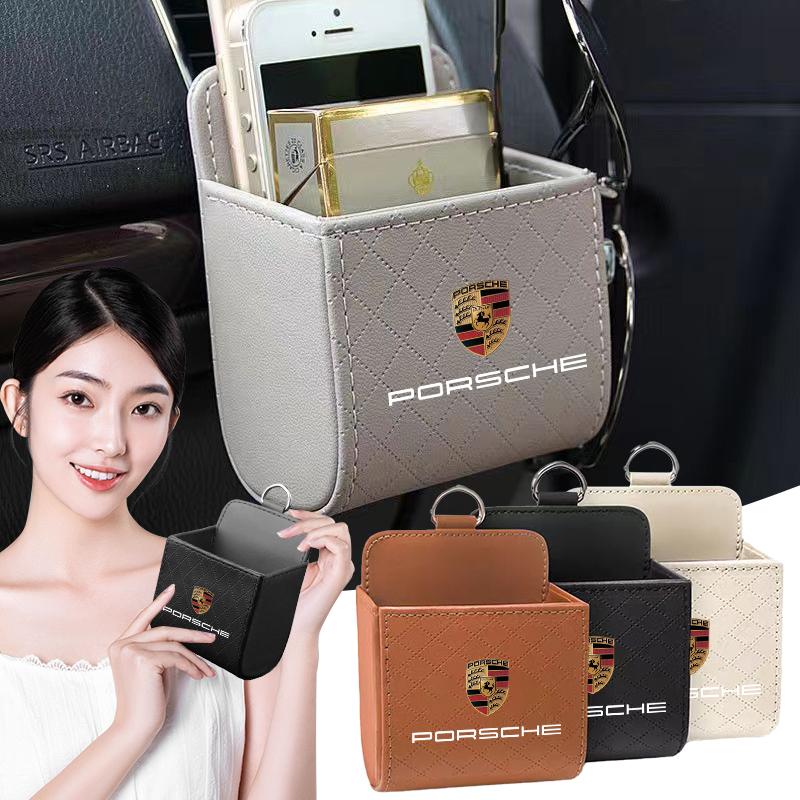 Car Air Outlet Storage Box Phone Glasses Organizer Car Goods For Porsche Boxster Cayenne Panamera Macan Cayman 911 918 996 917 991