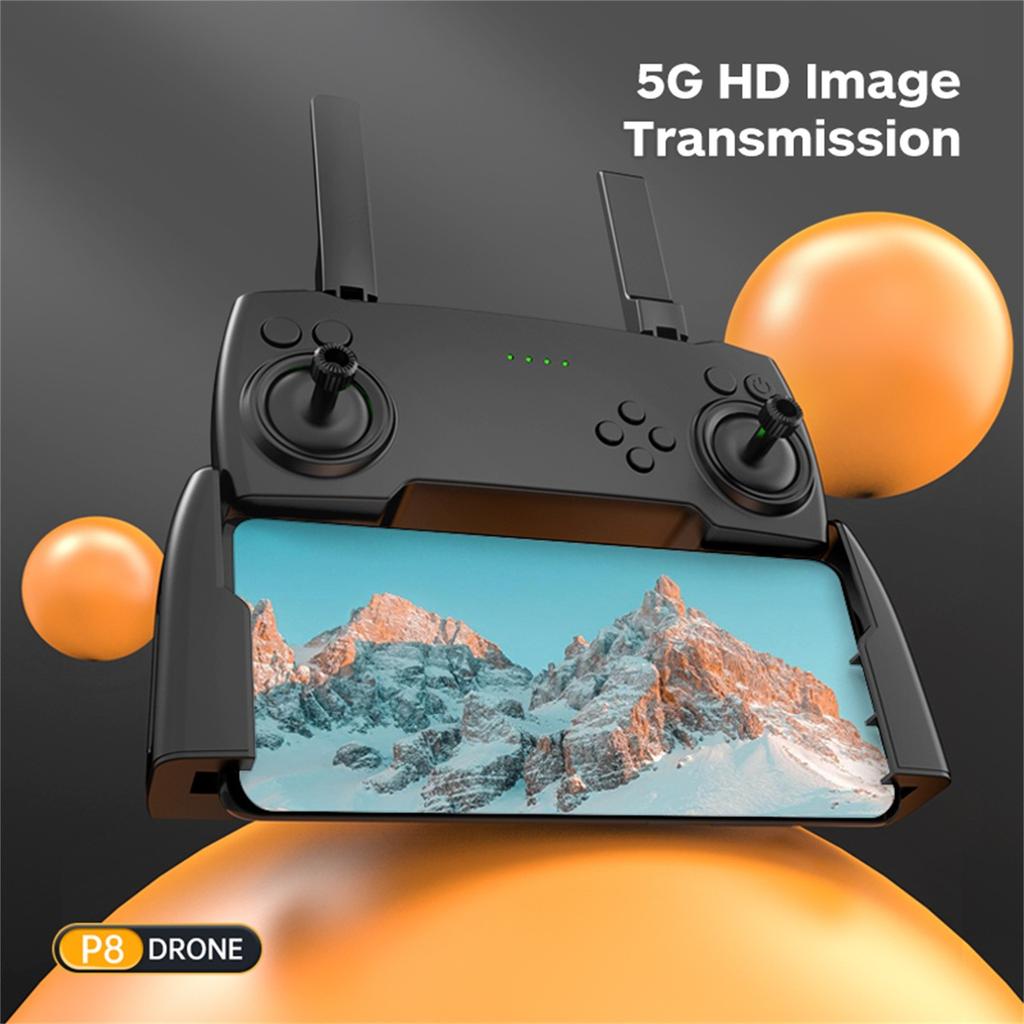 Neue P8-Drohne 4K mit ESC HD-Doppelkamera 5G WLAN FPV 360° vollständige Hindernisvermeidung Optischer F-Low-Hover Faltbarer Quadcopter Geschenk für Jungen