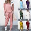 New Autumn Winter Women's Clothing Set - Loose Fit Solid Long Sleeve Casual Outfit