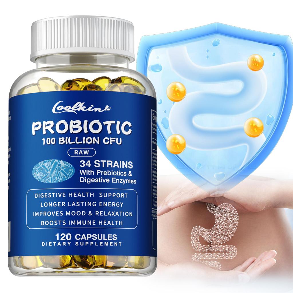 Probiotics - Prebiotic, Digestive Enzyme -Constipation Relief, Digestive Support