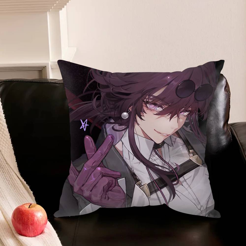 Game H-Honkai Star Rail Pillowcase For Sofa Room Office Decor Printing Protector Cushion Cover Valentine Gift Custom