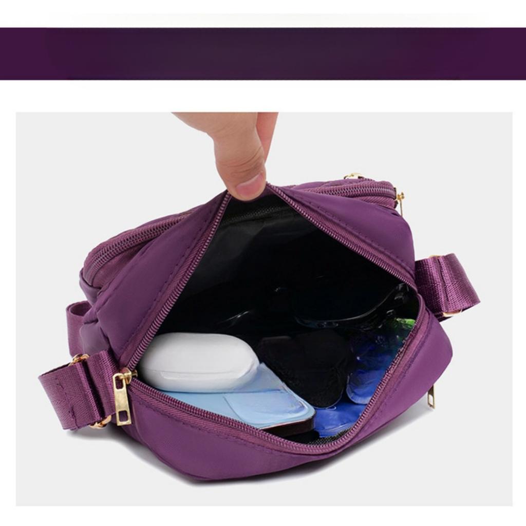 Unisex Casual Shoulder Bag - Adjustable Shoulder Strap, Multi Compartment Design, Portable and Lightweight, Suitable for Daily Commuting and Travel