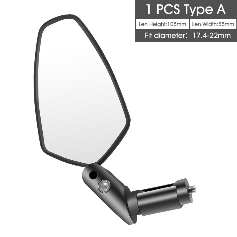

WEST BIKING 1 PC Safety Bike Rear View Mirror Wide Angle MTB Handlebar Mirrors 360°Adjustable Lens Cycling Accessories