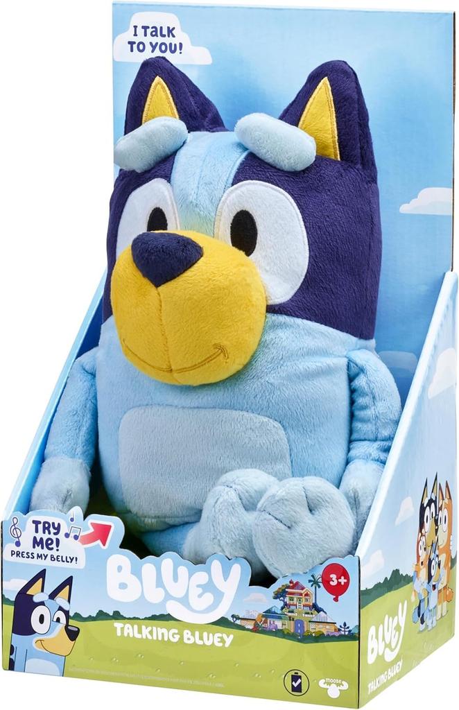 Bluey Talking Plush Toy, a plush toy that speaks 9 phrases and sings songs [Parallel Import]