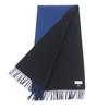 Great HERMES Scarf Recto Verso Embroidered logo and fringe scarf cashmere mens Used