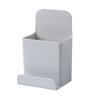 Self Adhesive Remote Controller Phone Holder Storage Boxes Wall Mounted  Plug Organizer Stationery Storage Box For Home Office