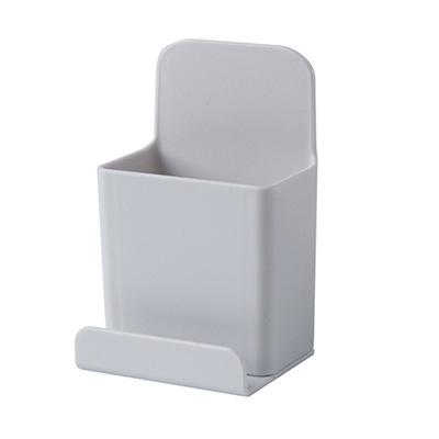Self Adhesive Remote Controller Phone Holder Storage Boxes Wall Mounted  Plug Organizer Stationery Storage Box For Home Office