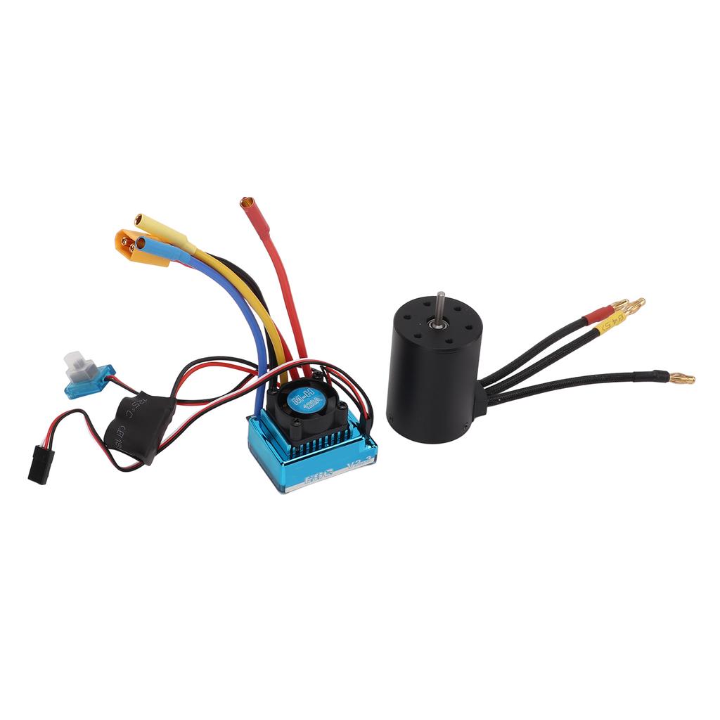 3650 3100KV Brushless Motor Kit 120A ESC Waterproof XT60 Plug Type RC Upgrade Combo for 110 18 RC