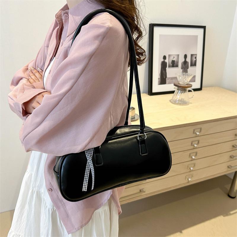 Fashionable Retro Trendy Simple Shoulder Bag Large Capacity Korean Style
