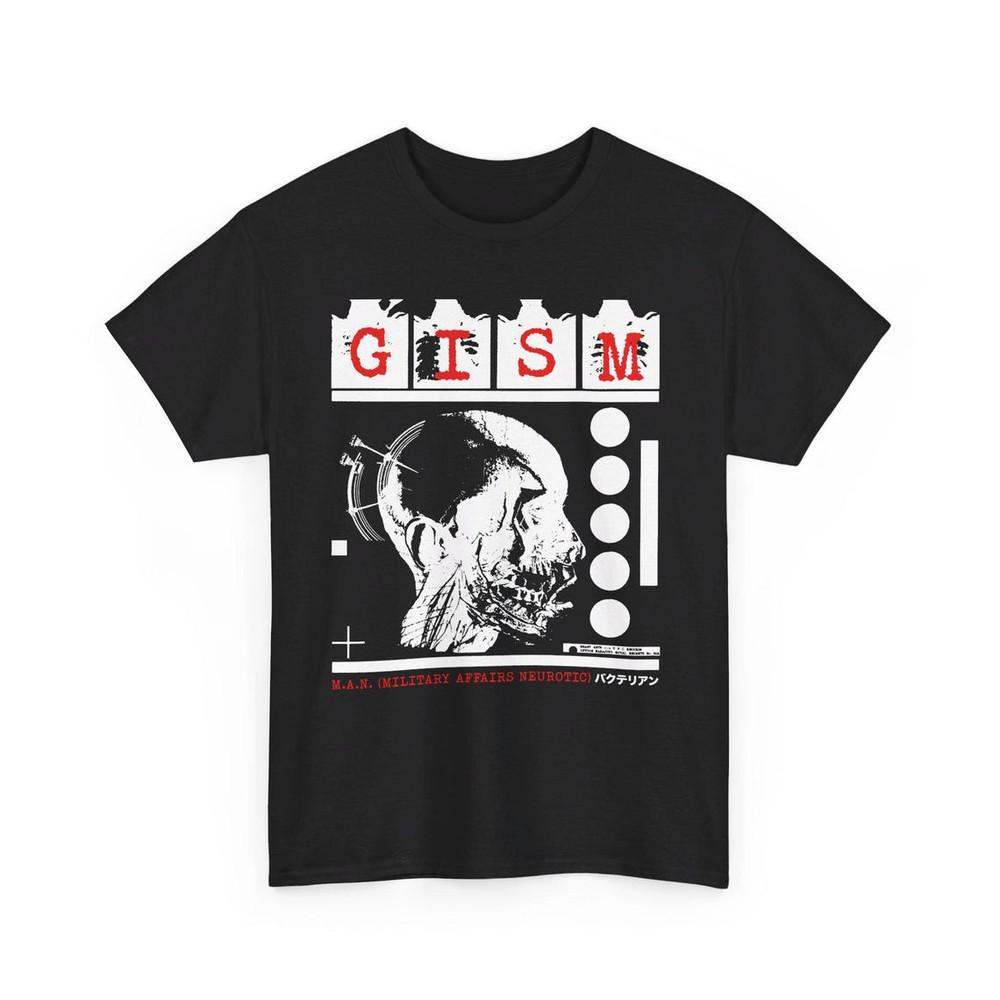 GISM Tee-Shirt, M.a.n., Old School Japanese Crust Hardcore Punk,   UNISEX SHIRT