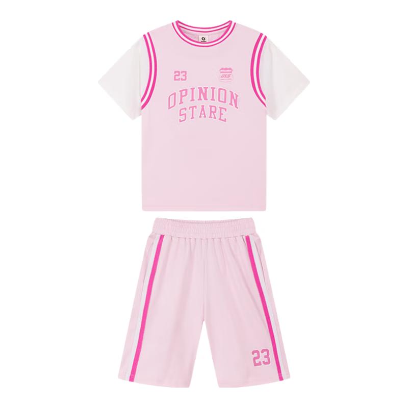 ZUOX Girls 2025 Summer Quick-Dry Sportswear Set 140
