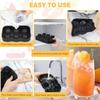 With Lid Silicone Ice Cube Mold Easy Release Ice Making Accessory Rose Ice Cube Tray  Party
