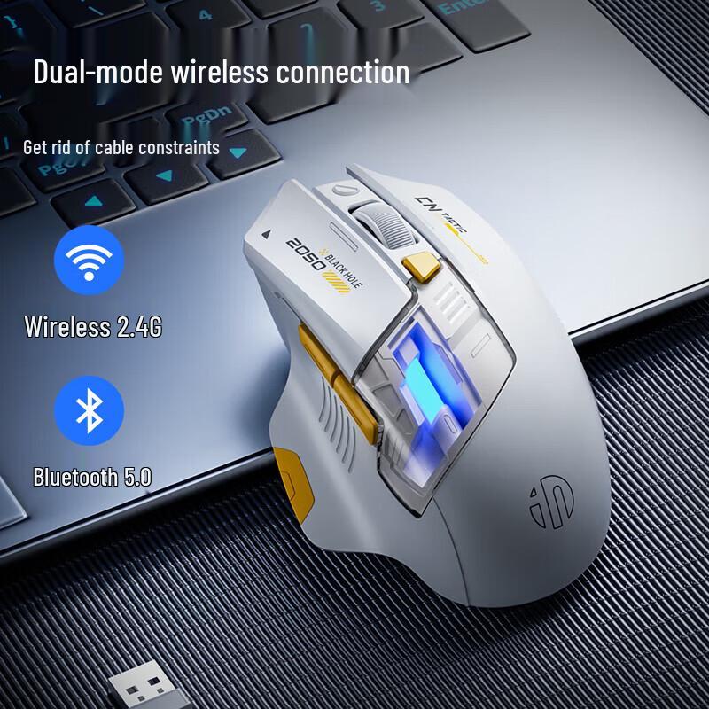 INPHIC A9 Explorer V2 Tri-Mode RGB Gaming Mouse