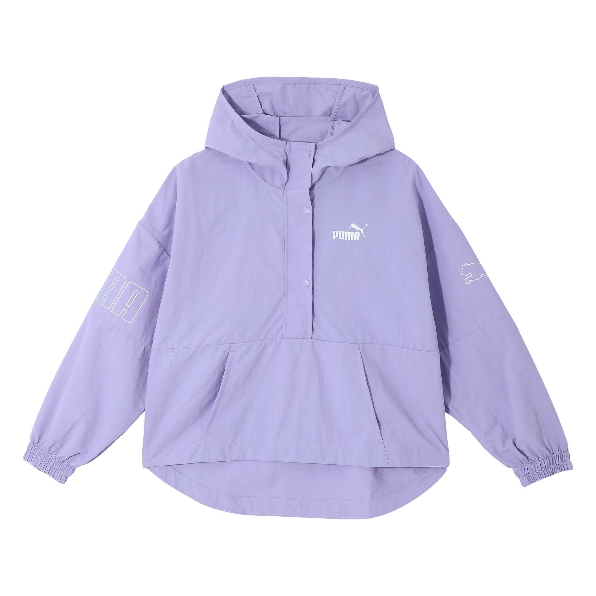 Puma Удобная однотонная минималистичная ветрозащитная повседневная куртка Женские куртки Фиолетовый 683797-75 XL